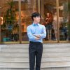 Quần âu dark navy sidetab,quần âu công sở