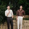 Sơ mi be hongkong cổ button down