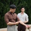 Sơ mi nâu đất cổ button down