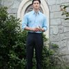 Quần âu công sở nam cạp sidetab xanh đen