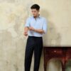Quần Âu Navy Xương Cá Sidetab Wool - Ảnh 2