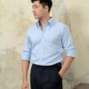Áo Sơ Mi Baby Blue Cổ Button Down - Ảnh 7