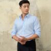 Áo Sơ Mi Baby Blue Cổ Button Down - Ảnh 6
