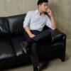 Quần Âu Xám Tối Peaky Sidetab - Ảnh 2