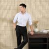 Quần Âu Kẻ Đen Sidetab