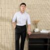 Quần Âu Kẻ Đen Sidetab - Ảnh 3