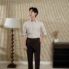 Áo Sơ Mi Be Hongkong Cổ Button Down - Ảnh 5