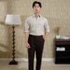 Áo Sơ Mi Be Hongkong Cổ Button Down - Ảnh 4