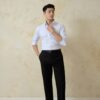 Áo Sơ Mi Nam Cổ Button Down Trắng Premium - Ảnh 6