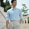 Áo Sơ Mi Baby Blue Cổ Button Down - Ảnh 4
