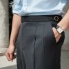 Quần Âu Dark Grey Sidetab Wool - Ảnh 3