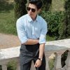 Quần Âu Dark Grey Sidetab Wool - Ảnh 5