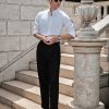 Áo Sơ Mi Nam Cổ Button Down Trắng Premium - Ảnh 4