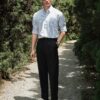 Quần Âu Đen Sidetab Wool - Ảnh 3