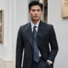 Bộ Suit Navy Wool Xương Cá Ve Nhọn - Ảnh 4