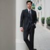 Bộ Suit Navy Wool Xương Cá Ve Nhọn - Ảnh 2